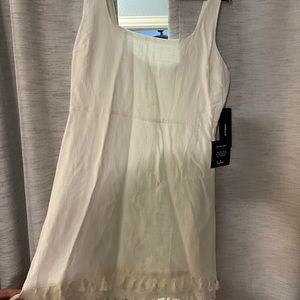 Lulus linen white dress